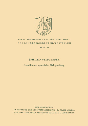 Grundformen sprachlicher Weltgestaltung