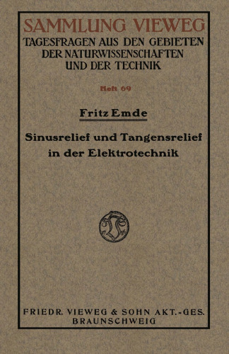 Sinusrelief und Tangensrelief in der Elektrotechnik
