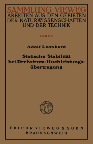 Statische Stabilität bei Drehstrom-Hochleistungsübertragung