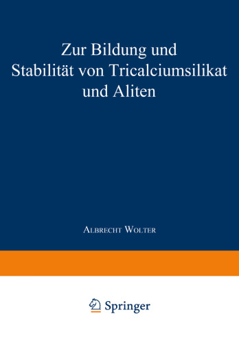 Zur Bildung und Stabilität von Tricalciumsilikat und Aliten