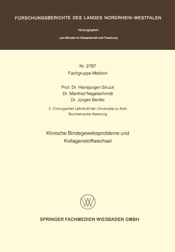 Klinische Bindegewebsprobleme und Kollagenstoffwechsel