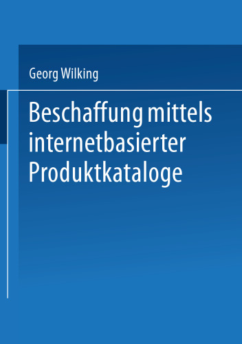 Beschaffung mittels internetbasierter Produktkataloge