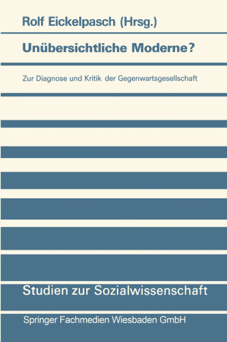 Unübersichtliche Moderne?: Zur Diagnose und Kritik der Gegenwartsgesellschaft