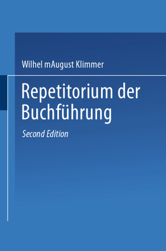 Repetitorium der Buchführung: Handbuch für Handel und Industrie