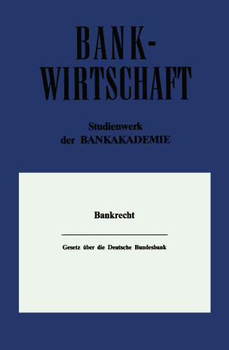 Gesetz über die Deutsche Bundesbank