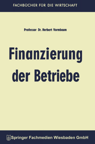 Finanzierung der Betriebe