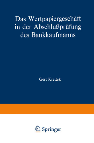 Das Wertpapiergeschäft in der Abschlußprüfung des Bankkaufmanns