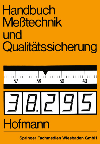 Handbuch Meßtechnik und Qualitätssicherung