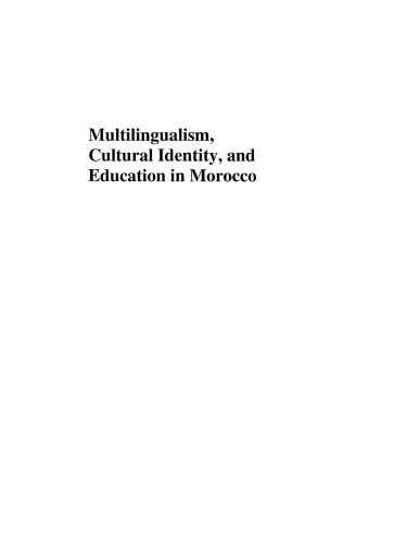 Multiualism Cultural Identity and Education in Morocco
