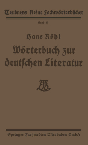 Wörterbuch zur deutschen Literatur