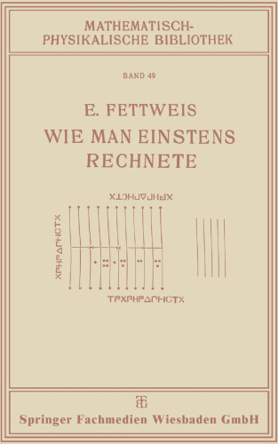 Wie Man Einstens Rechnete