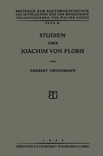 Studien über Joachim von Floris