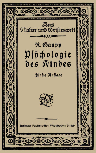 Psychologie des Kindes