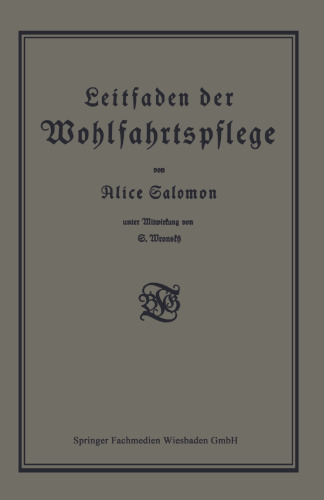 Leitfaden der Wohlfahrtspflege