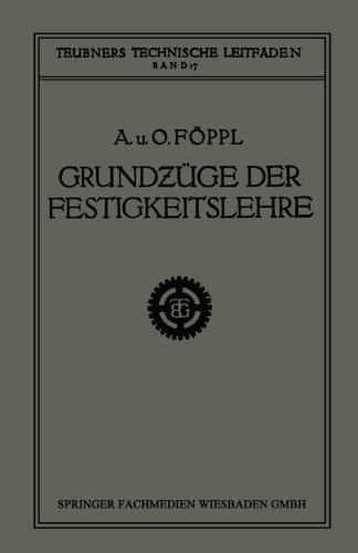 Grundzüge der Festigkeitslehre