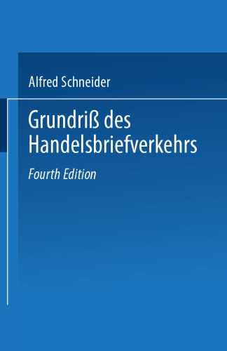 Grundriß des Handelsbriefverkehrs