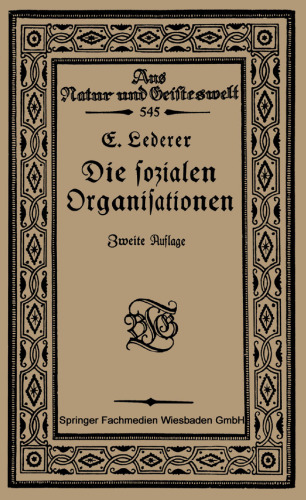 Die Sozialen Organisationen
