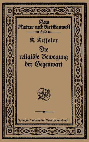 Die religiöse Bewegung der Gegenwart