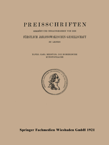 Die Homerische Kunstsprache