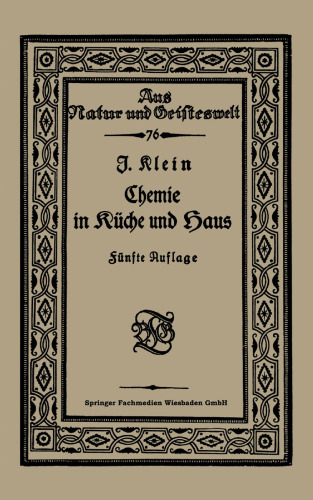 Chemie in Küche und Haus