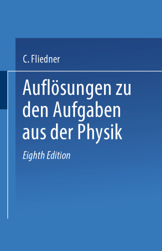 Auflösungen zu den Aufgaben aus der Physik