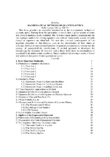 Mathematical methods of quantum optics