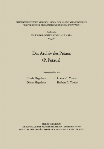 Das Archiv des Petaus: (P. Petaus)