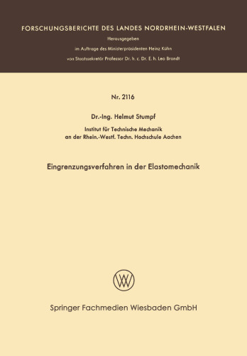 Eingrenzungsverfahren in der Elastomechanik