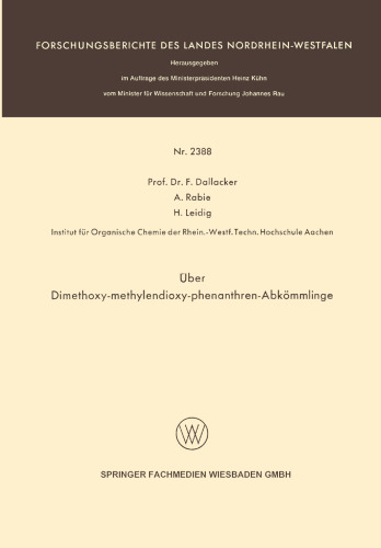 Über Dimethoxy-methylendioxy-phenanthren-Abkömmlinge