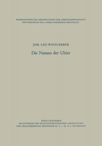 Die Namen der Ubier