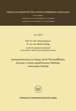 Isotopentrennung von Gasen durch Thermodiffusion mit einer in einem geschlossenen Gehäuse rotierenden Scheibe