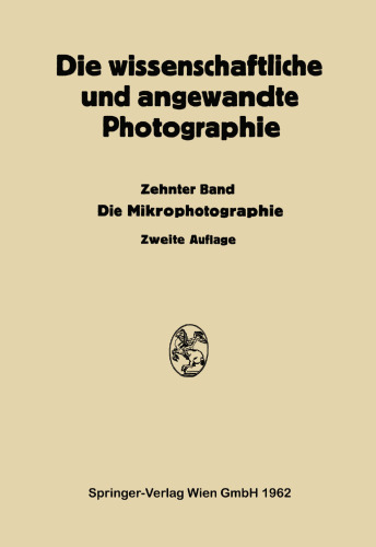 Die Mikrophotographie