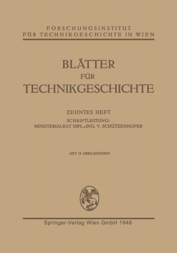 Blätter für Technikgeschichte