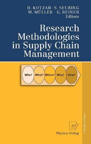 Research Methodologies in Supply Chain Management