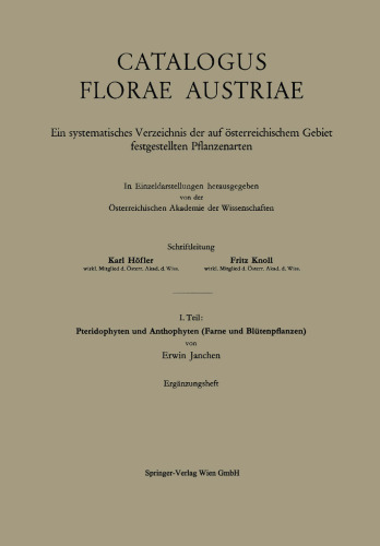 Pteridophyten und Anthophyten (Farne und Blütenpflanzen)