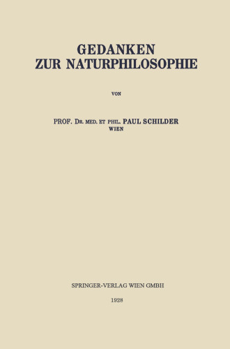 Gedanken zur Naturphilosophie