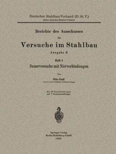 Dauerversuche mit Nietverbindungen