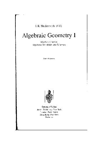 Algebraic geometry