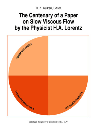 The Centenary of a Paper on Slow Viscous Flow by the Physicist H.A. Lorentz