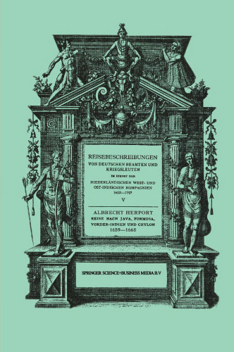 Reise nach Java, Formosa, Vorder-Indien und Ceylon, 1659–1668