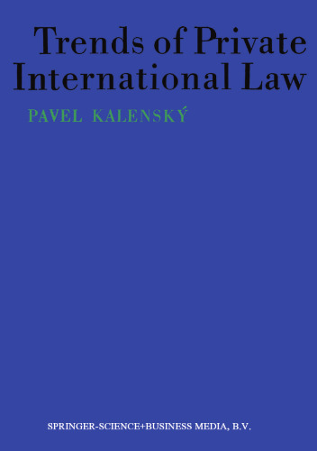 Trends of Private International Law