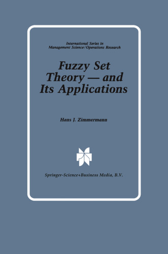 Fuzzy Set Theory — and Its Applications