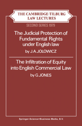 The Cambridge-Tilburg Law Lectures: Second Series 1979