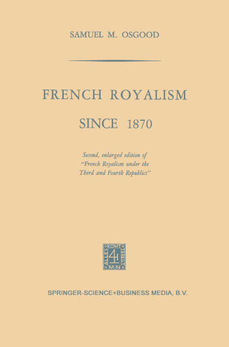 French Royalism Since 1870