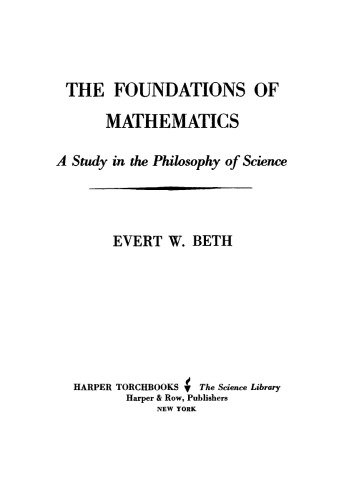 A Study in the Philosophy of Science