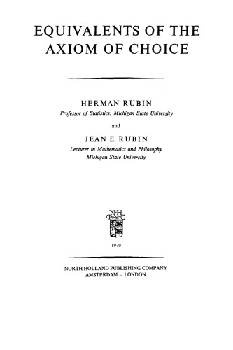 Equivalents of the Axiom of Choice