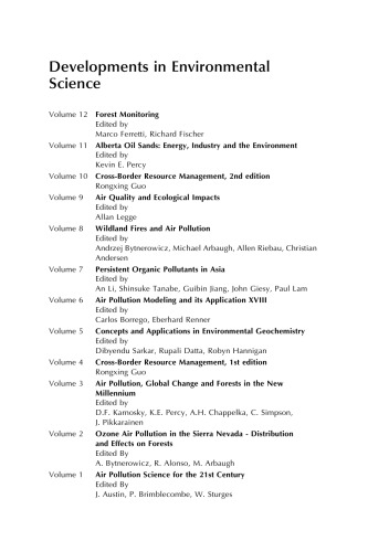 Climate Change, Air Pollution and Global Challenges: Understanding and Perspectives from Forest Research