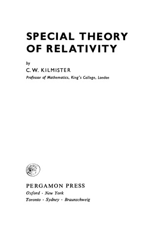 Special Theory of Relativity