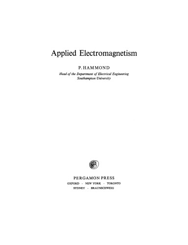 Applied Electromagnetism