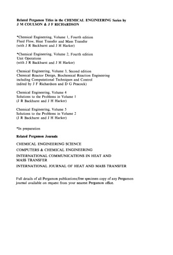 Chemical Engineering: An Introduction to Chemical Engineering Design